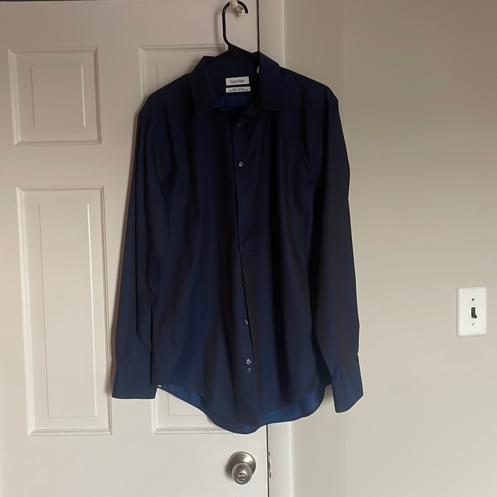 Blue Calvin Klein Dress shirt slim fit